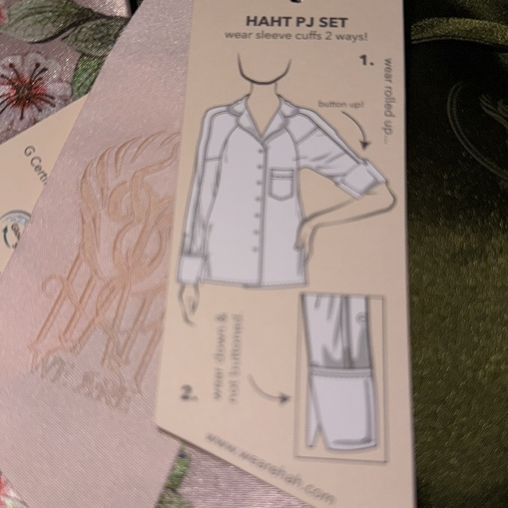 HAH X FREE PEOPLE HAHt ECO PAJAMA SET NWT sz XL - Picture 7 of 10